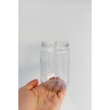 Afracam 720 Ml Şeffaf Kavanoz 720 Cc Konserve Metal Siyah Kapaklı Cam Kavanoz 6 Adet 12 Izgara