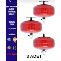 6 Kg 3 Adet Tam Otomatik Tayfun Söndürme Sistemi