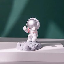 Çok Fonksiyonlu Astronot Uzay Adamı Cep Telefonu Standı Komik Sevimli Astronot Heykeli Telefon Tutucu, Ofis Dekorasyonu Masaüstü Komidin Braketi Tutucu Cok Renkli