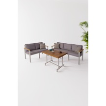 Neokas Bahçe Takımı, Balkon Mobilyası, 2+3+masa, Kafe Koltuğu, Minimalist Tasarım