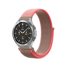 Newface - 378 - Watch 22mm Hasırlı Cırtcırtlı Kordon - Edntrend - - Pembe