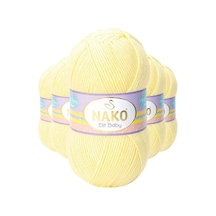 5 Adet Elite Baby El Örgü İpi Tüylenmeyen Bebek Yünü Limonata 366