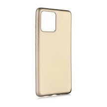 Kilifone - Samsung Uyumlu Galaxy S20 Ultra - Kılıf Mat Renkli Esnek Premier Silikon Kapak - Gold