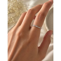 Yıldız Desenli Silver Yüzük Çok Renli