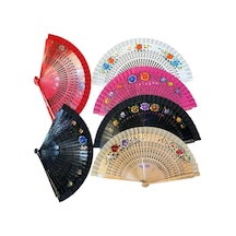 Bambu Yelpaze Karışık Renk 12 Adet 40819659