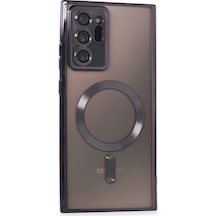 Samsung Galaxy  Uyumlu,  Note 20 Ultra Kılıf Kross Magneticsafe Kapak - Mor