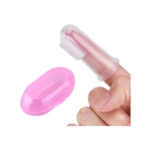 Kedi Ve Köpek Parmak Diş Fırçası 5.5 Cm Pembe