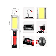 Usb Şarjlı Oto Tamirci Çalışma Lambası Wt-733 Siyah