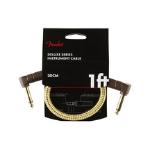 Fender 0990820097 Deluxe L/l Uçlu Tweed Patch Kablosu 30cm Klasik Tweed Desen 30 Cm Uzunluk Ve Sağlam Jaklar