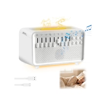 3in1 Işıklı Doğa Sesli Uyku Yardımcısı Buharlı Hava Nemlendirici Ve Bluetooth Hoparlör Cihazı