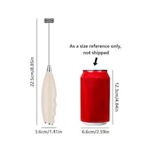 Fochsia 1 Adet Mini Süt Karıştırıcı El Köpük Makinesi, Latte Karıştırma Kahve Köpüğü Matcha Sıcak Çikolata Çırpıcı, Kaki