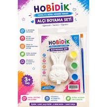 10 Adet Tavşan Alçı Boyama Seti Çocuk Boyama Etkinlik Seti