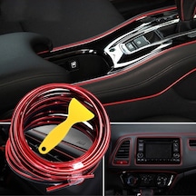 Araç Içi Nikelaj Kırmızı 5 Metre Torpido Ip Trim Fitili Trftl672