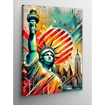 Kanvas Tablo Özgürlük Heykeli Ve Sanat 70cmx100cm