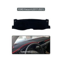 Ford Focus 4 2017-2021 Torpido Koruma Halısı Gri Kenar