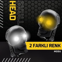 Skull Head Özel Tasarım Off Road Sis Lambası 2 Adet
