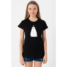Grumpy Christmas Siyah Kadın Tshirt SIYAH