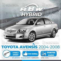 Toyota Uyumlu Avensis Ön Silecek Takımı (2004-2008) RBW Hibrit