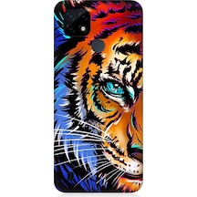 Realme C21 Uyumlu Silikon Kılıf Saldırgan Aslan Yüzü