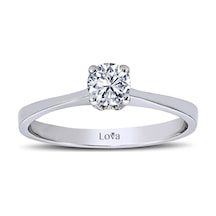 Lova D Renk 0,30 Karat Pırlanta Tektaş Yüzük - 1020107
