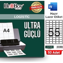 Herboy Hb-1055 37 X 24 Mm A4 Laser Etiket 50 Adet