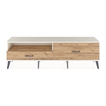 Arges Tv Ünitesi Tek Raflı 2 Çekmeceli 176x30x51 Aytaşı-çam/çam Atlas Çam/atlas Çam
