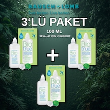 Bausch & Lomb Bio True Lens Solüsyonu 3'lü Paket 100 Ml
