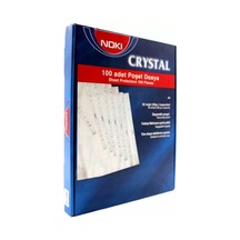 Kristal Poşet Dosya 4830cr Mavi Kenarlı A4 100'lü Paket Diğer