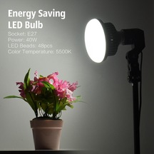 E27 Enerji Tasarruflu Fotoğraf Stüdyosu 48 Led Video Işığı Lamba Ampulü