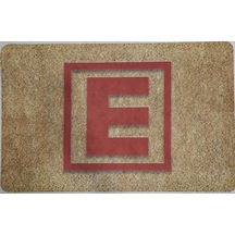 eczane paspası, E logo paspas, dijital baskılı paspas