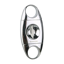 Quantoro Gümüş Metal V-cut Puro Makası Kesici - Trz2003