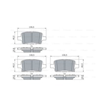 Disk Balata Opel Astra K, İnsignia B Arka