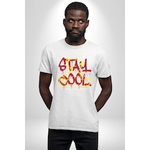 Game Oyun Alanı Unisex Unisex Beyaz Organik Baskılı T-shirt Penye Yüksek Kalite Beyaz