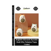 Petshop Doğal Eğlenceli Diş Sağlığı Destekleyici Sağlıklı Güvenli Ayıcıklı Kedi Otu Yalama Topu