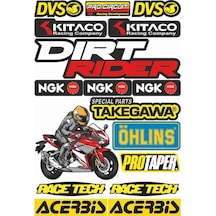 Motosiklet Sponsor Sticker Seti (G)