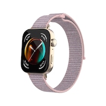 Kilifone - Huawei Watch Fit 3 Uyumlu - Kordon Metal Kordon Krd-03 - Pink Sand