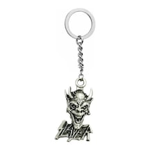 Slayer Rock Metal Tarz Anahtarlık Gotik Unisex Anahtarlık Modeli Dayanıklı Metal Malzeme