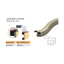 Çelik Kapı Contası Çelik Kapı Fitili Çelik Kapı Fitili Çlkp-21-Siyah-6 Metre
