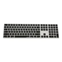 Apple Uyumlu Magic Keyboard 2 A1843 Numerik Türkçe Q Klavye Koruyucu Us Ansı Enter Uyumu Ile Türkçe Yapma Kaplama Ultra İnce Silikon Keyboard Cover Toz Ve Sıvı Koruma Siyah