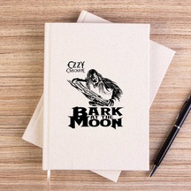 Ozzy Osbounre Bark At The Moon Çizgisiz Kanvas Defter Krem