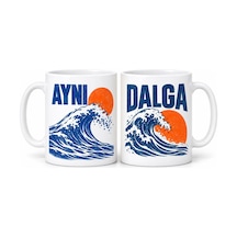 Aynı Dalga 2 Li Porselen Kupa Seti - Model 691 Lacivert