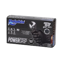 Powergrıp Pudrasız Siyah Nitril Eldiven Xl Ekstra Kalın - 50 Adet