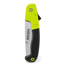 Katlanır Budama Testeresi, 180 Mm Orta Dişli Yüksek Karbon Çelik Bıçak, Ergonomik Yeşil-siyah Sap