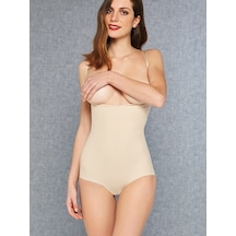 Doreanse Ten Kadın Pamuk Toparlayıcı Korse Askılı Body 5910 Ten