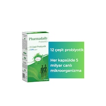 Pharmadaily Probiotics Probiotic Complex 12 Çeşit Probiyotik 30 Kapsül