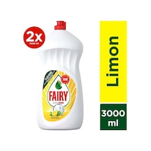 3000 Ml Ultra Hızlı 3'lü Etki Sıvı Bulaşık Deterjanı Limon Ve Misket Limonu Kokulu 1500ml X2