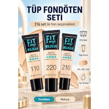 3 Lü Fit Myi Tüp Fondöten Seti Çok Renkli