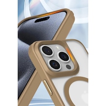 Apple iPhone  Uyumlu  16 Pro Kılıf Enka Magsafe Silikon Kılıf - Siyah