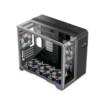 Rt6 Siyah Dıgıtal 4x12cm Argb Temperli Cam Usb 3.0 M-atx Kasa