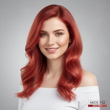Akos Çilek Kızılı Saç Boyası 7.52 4 Adet + 4 Adet Oksidan - 40